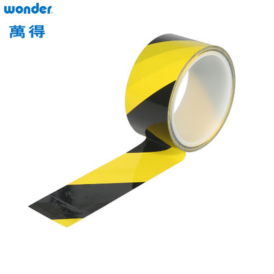Wonder OPP Προειδοποίηση PVC κολλητικές ταινίες Κίτρινο Μαύρο Χρώμα Χρήση σε εσωτερικούς χώρους