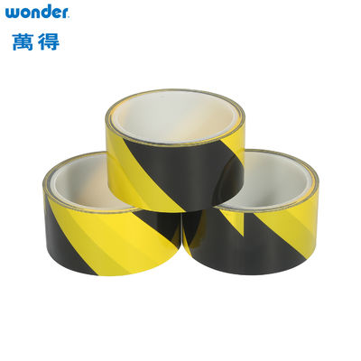 Wonder OPP Προειδοποίηση PVC κολλητικές ταινίες Κίτρινο Μαύρο Χρώμα Χρήση σε εσωτερικούς χώρους