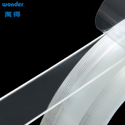 Συμπλέκτης Wonder Nano Tape Roll 2.5mm πάχος Διαυγές διπλό πλευρικό τζελ Ανακυκλώσιμο