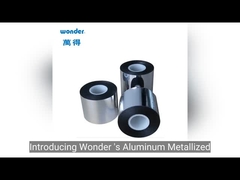 Μεταλλωμένη ταινία τύπου ταινίας συσκευασίας BOPP 0,055 mm Διατήρηση θερμότητας